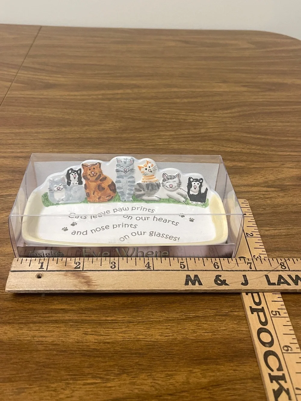 New in Box Early 2000s Cat Glasses Holder